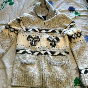 TNA Black and Cream Cardigan